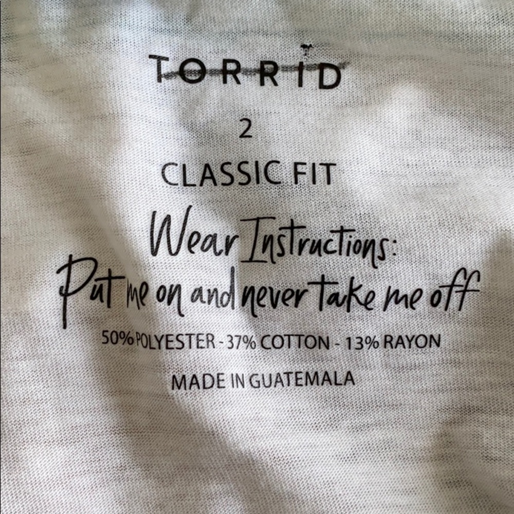Torrid vintage burnout multi stripe raglan tee - Picture 5 of 7